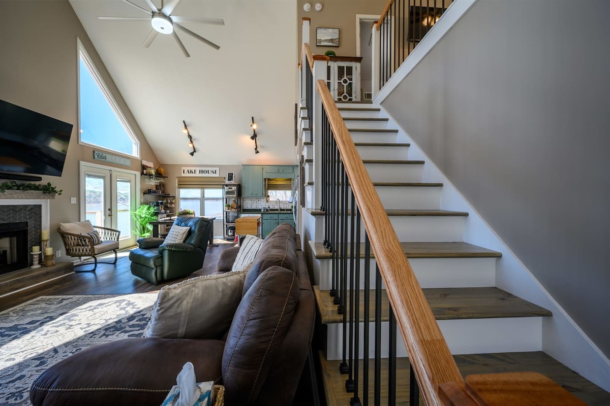 Stairs to loft room