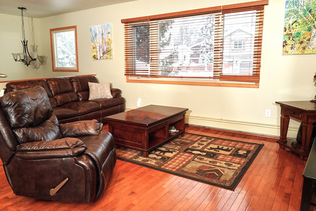 Living Area to relax or watch the big screen TV.
