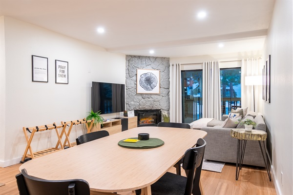 Living and dining room
