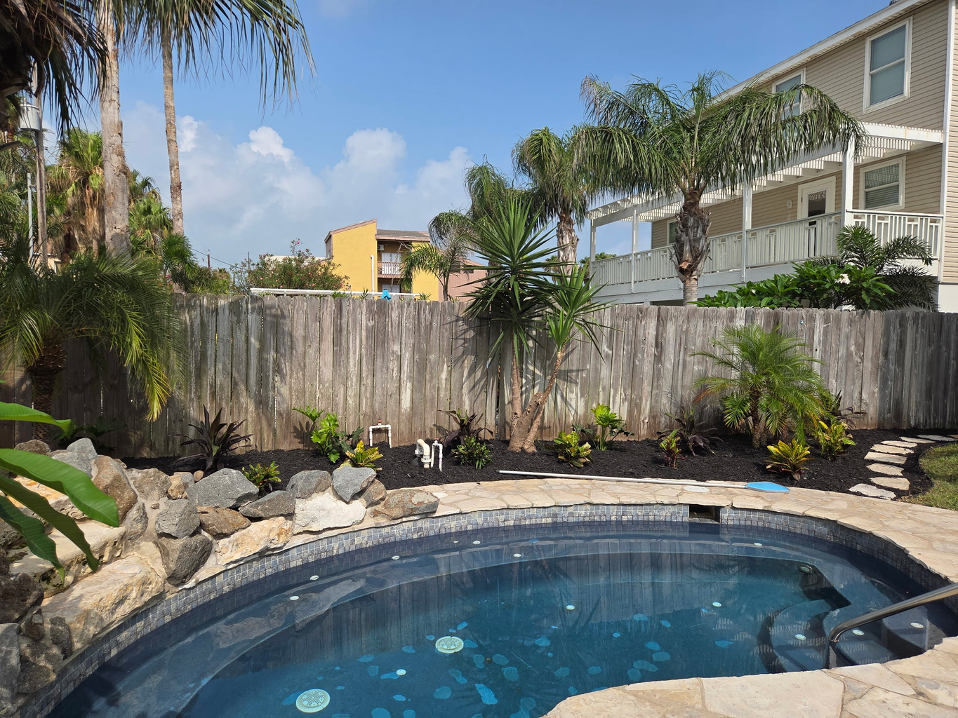 Indulge in sun-soaked lounging by your private pool—perfect for reading, unwinding, and enjoying a refreshing drink!