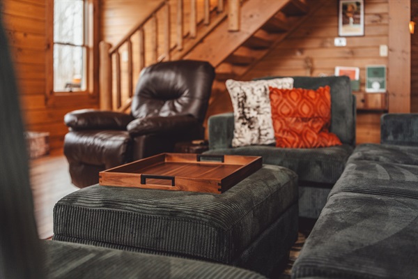 Super Comfy Wrap-Around Sofa Converts into King Sleeper Sofa