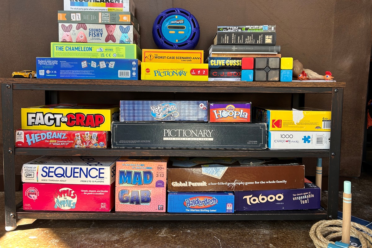 Warning! Playing these games may cause competitive natures to rise and may lead to tears and belly aches from too much laughing.