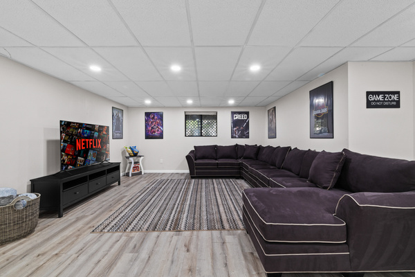 Sink into a comfortable sectional sofa that offers plenty of plush seating for the whole family