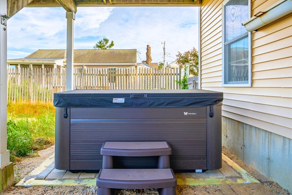 Be sure to relax and unwind in our hot tub — it’s waiting for you!
