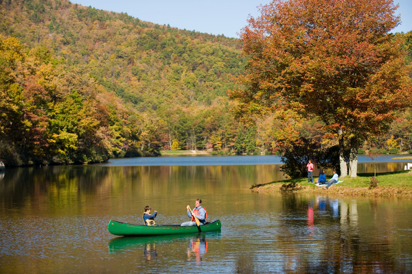 Spend the day at Sherando Lake, with hiking, fishing, mountain biking, swimming and plenty of ways to enjoy the outdoors. Photo: Scott K. Brown, Virginia Tourism Corporation