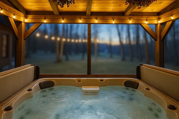 Hot tub to enjoy an ultimate hydrotherapy experience