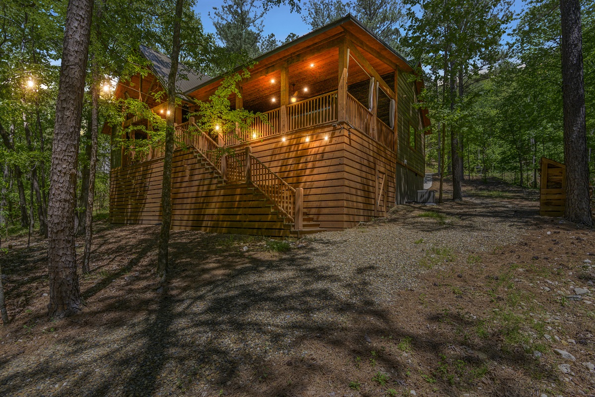 You truly feel tucked away like you&rsquo;re in a tree house tucked into the tall pine trees.