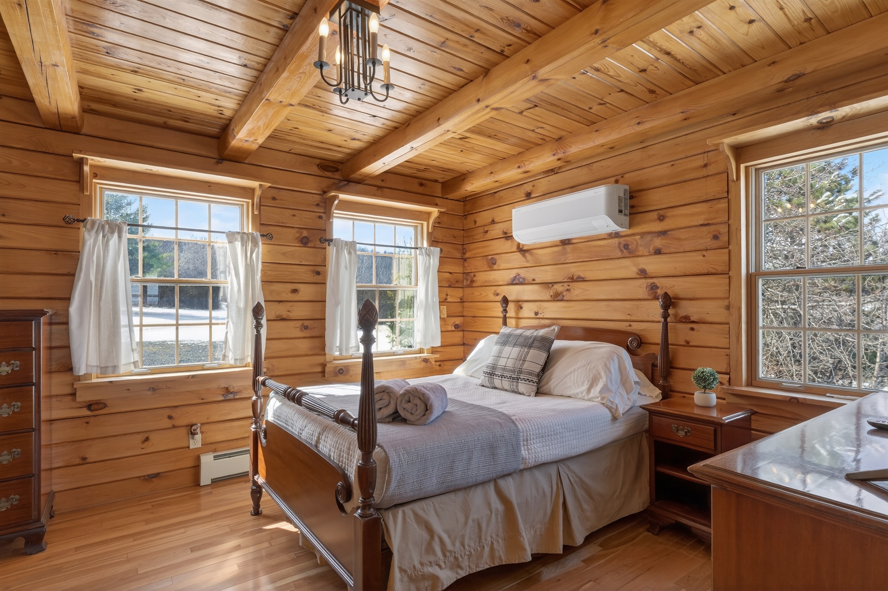 Main floor Queen bedroom with access to shared bathroom