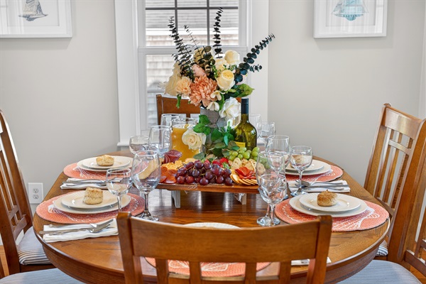Whether it’s a feast or a casual bite, our welcoming dining space brings people together beautifully!
