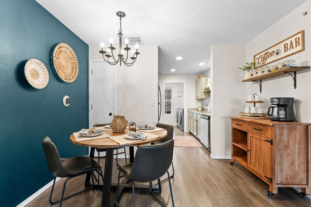 Dining area and kitchen view