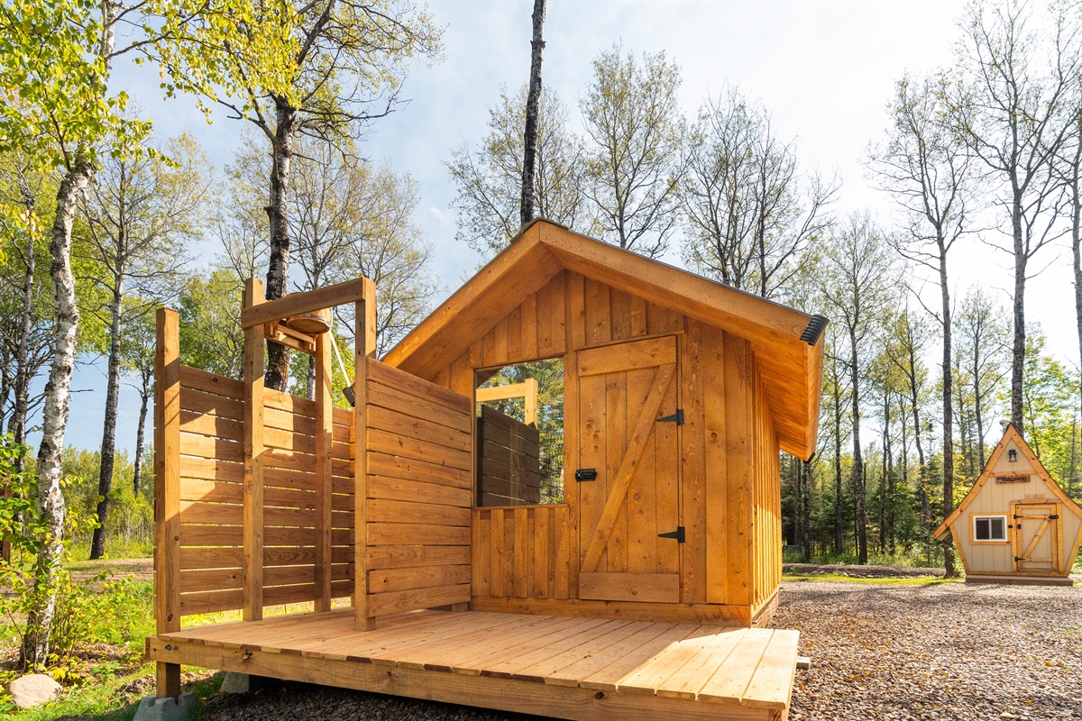 Wood-fire Sauna, Shared with Cabin 1