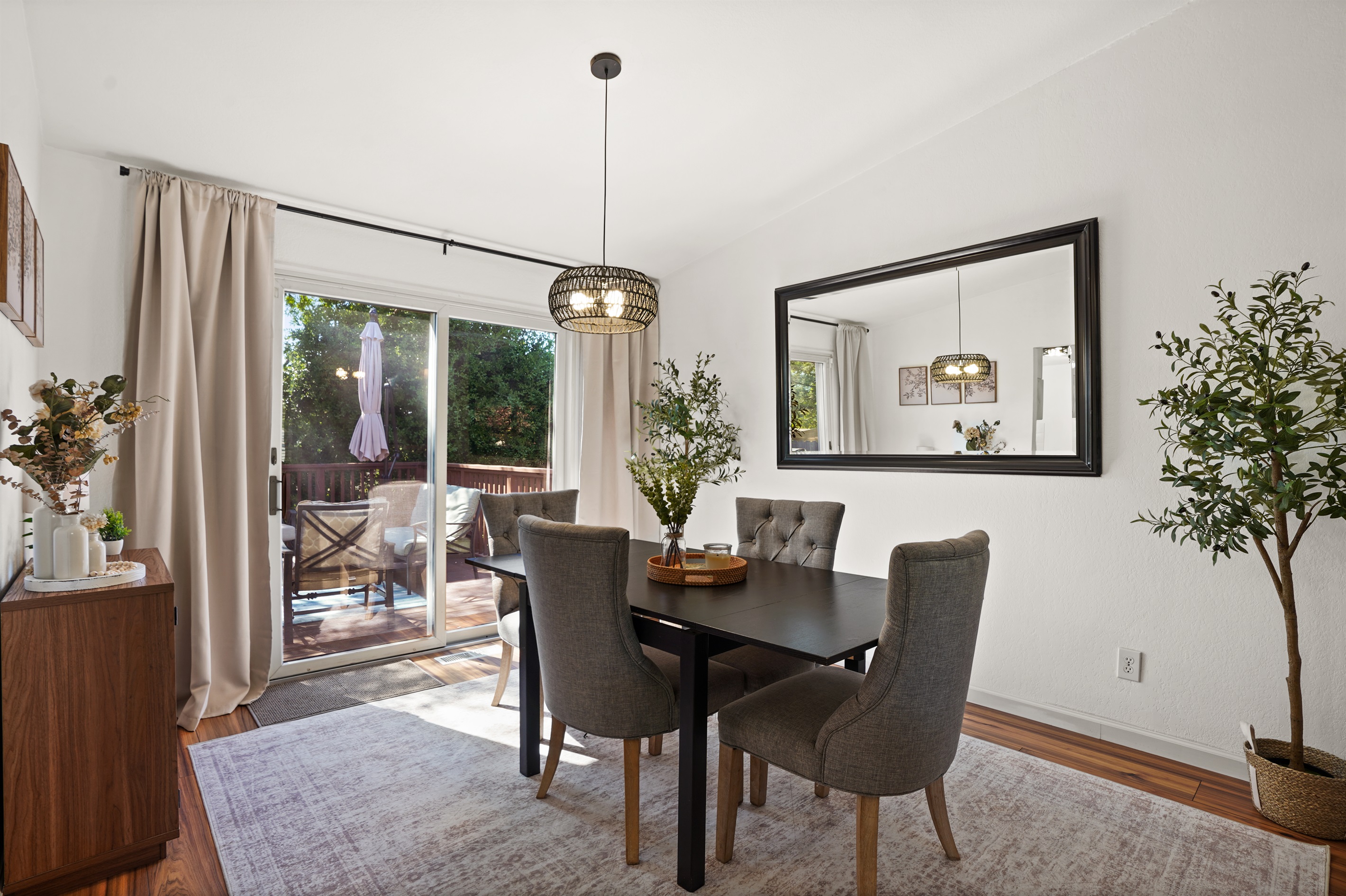A dining space designed for long dinners, great wine, and even better conversations