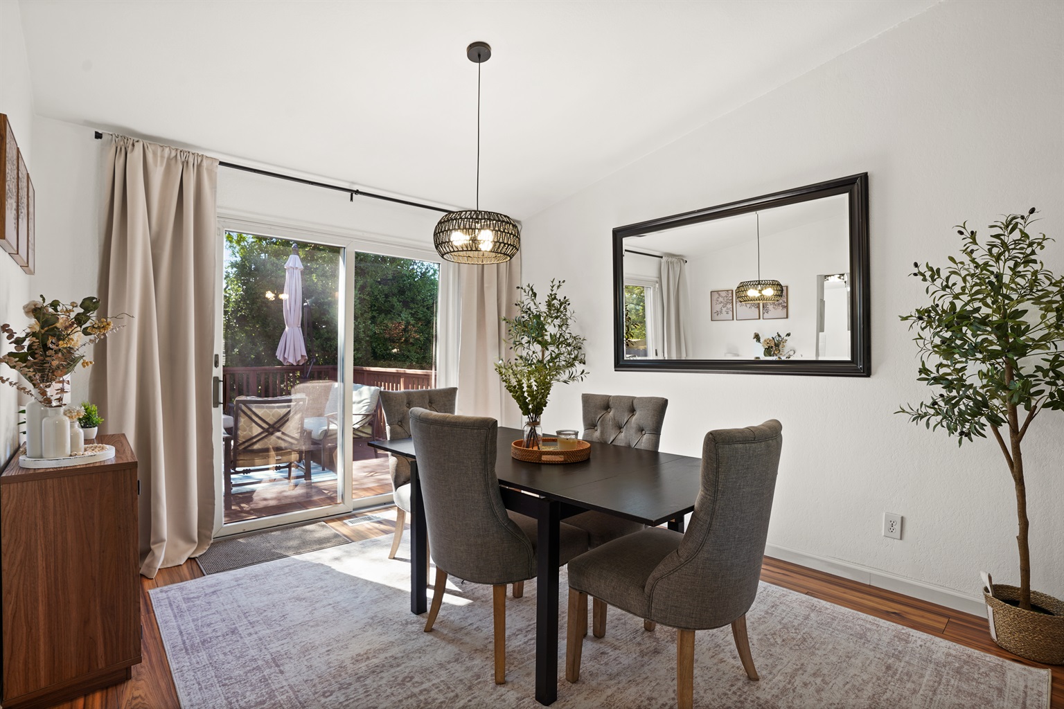 A dining space designed for long dinners, great wine, and even better conversations