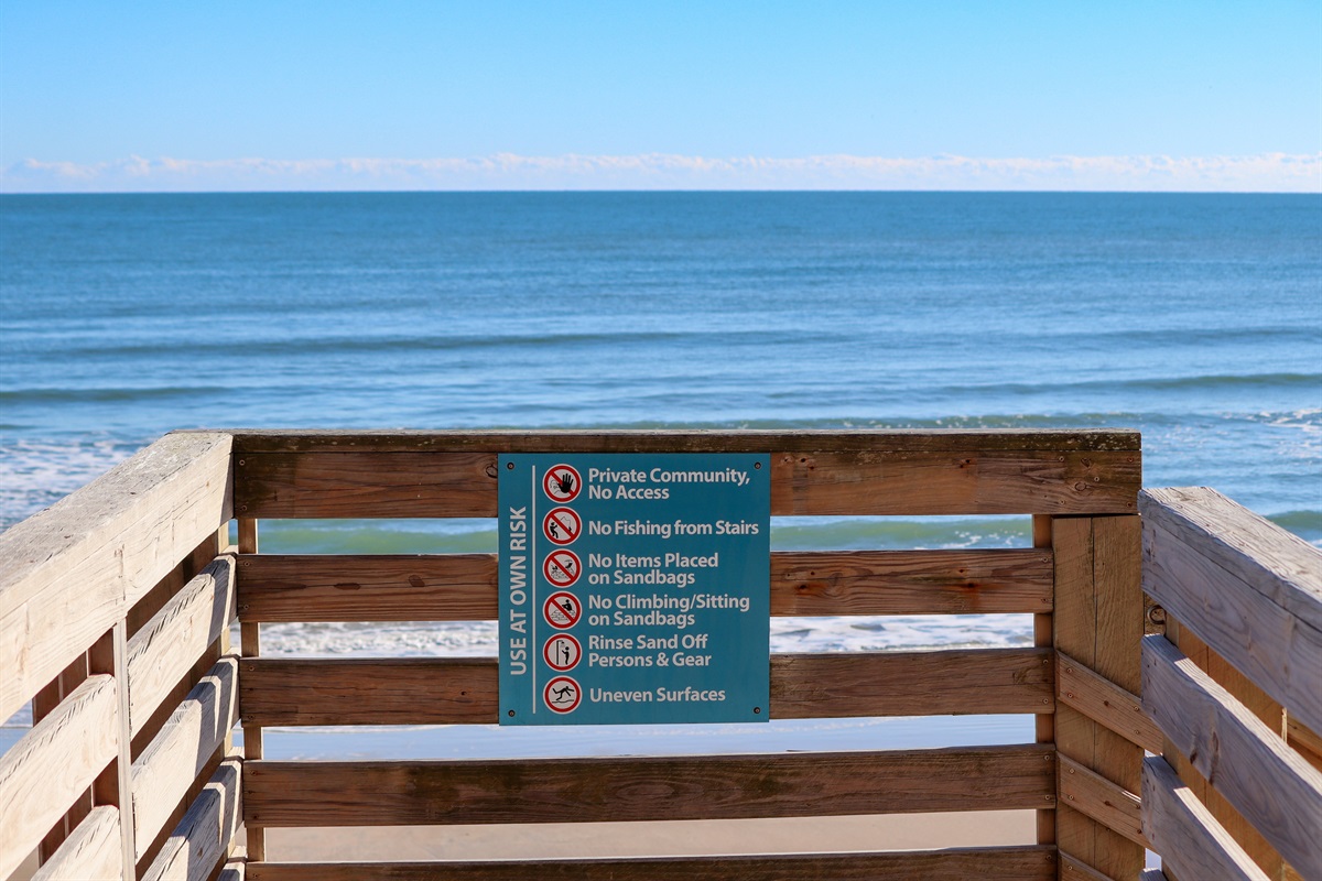 Community beach access