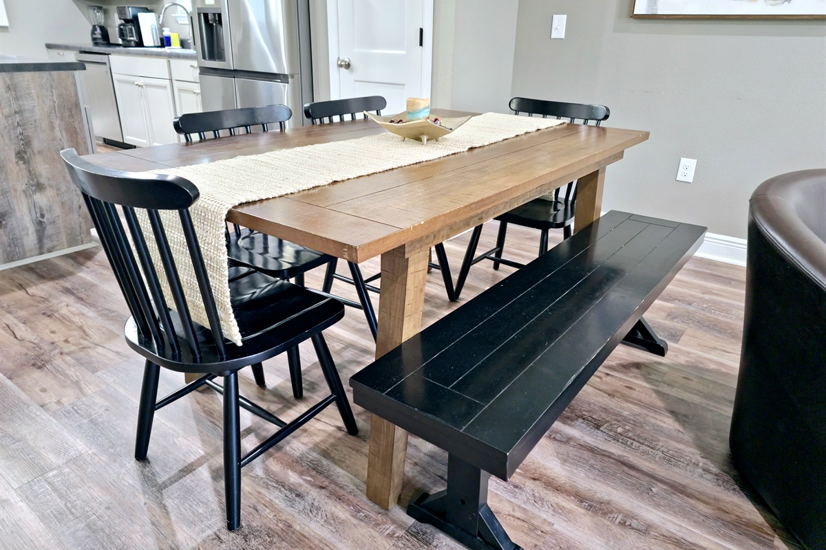 Dining area off of the Livingroom