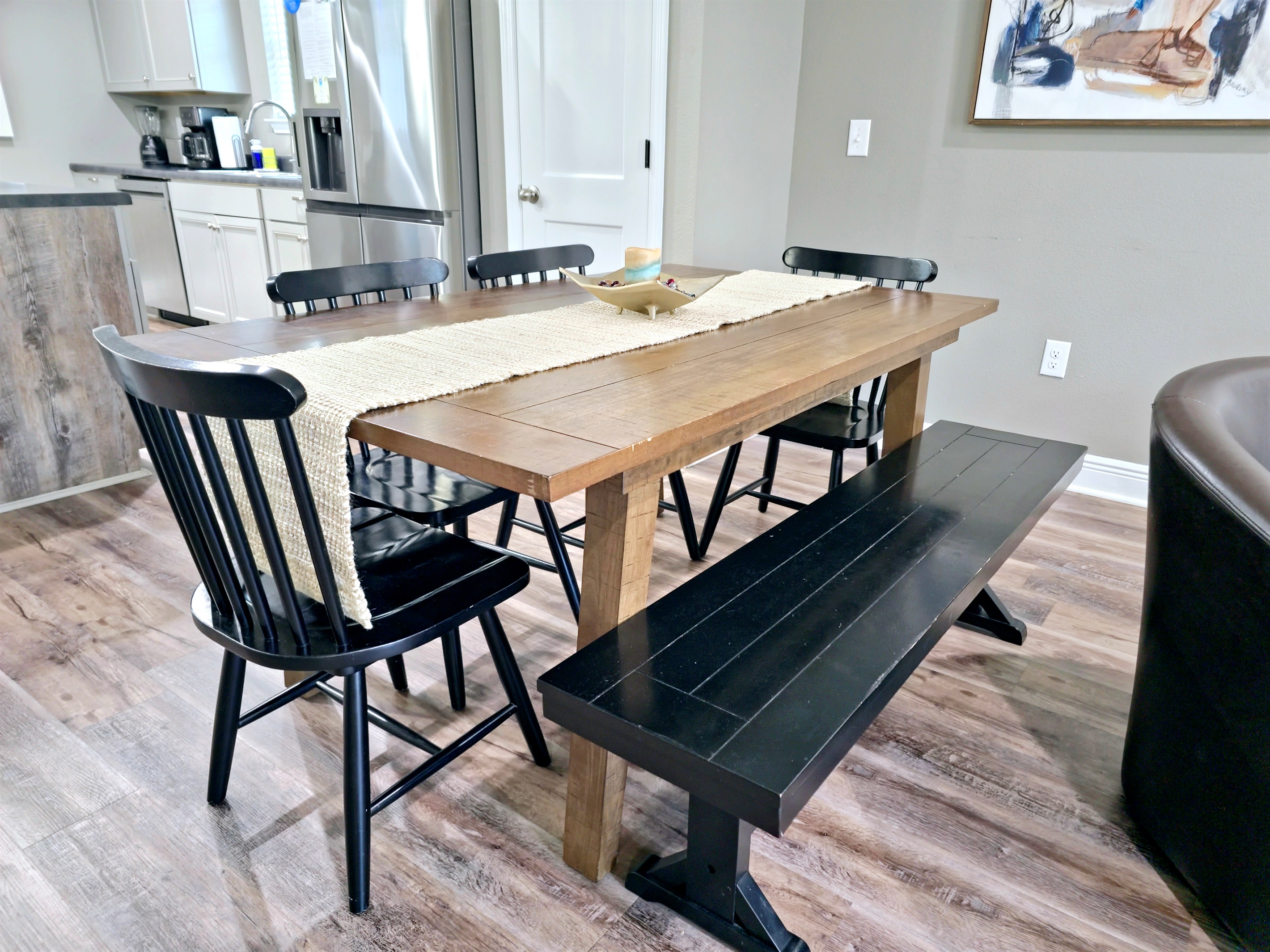 Dining area off of the Livingroom