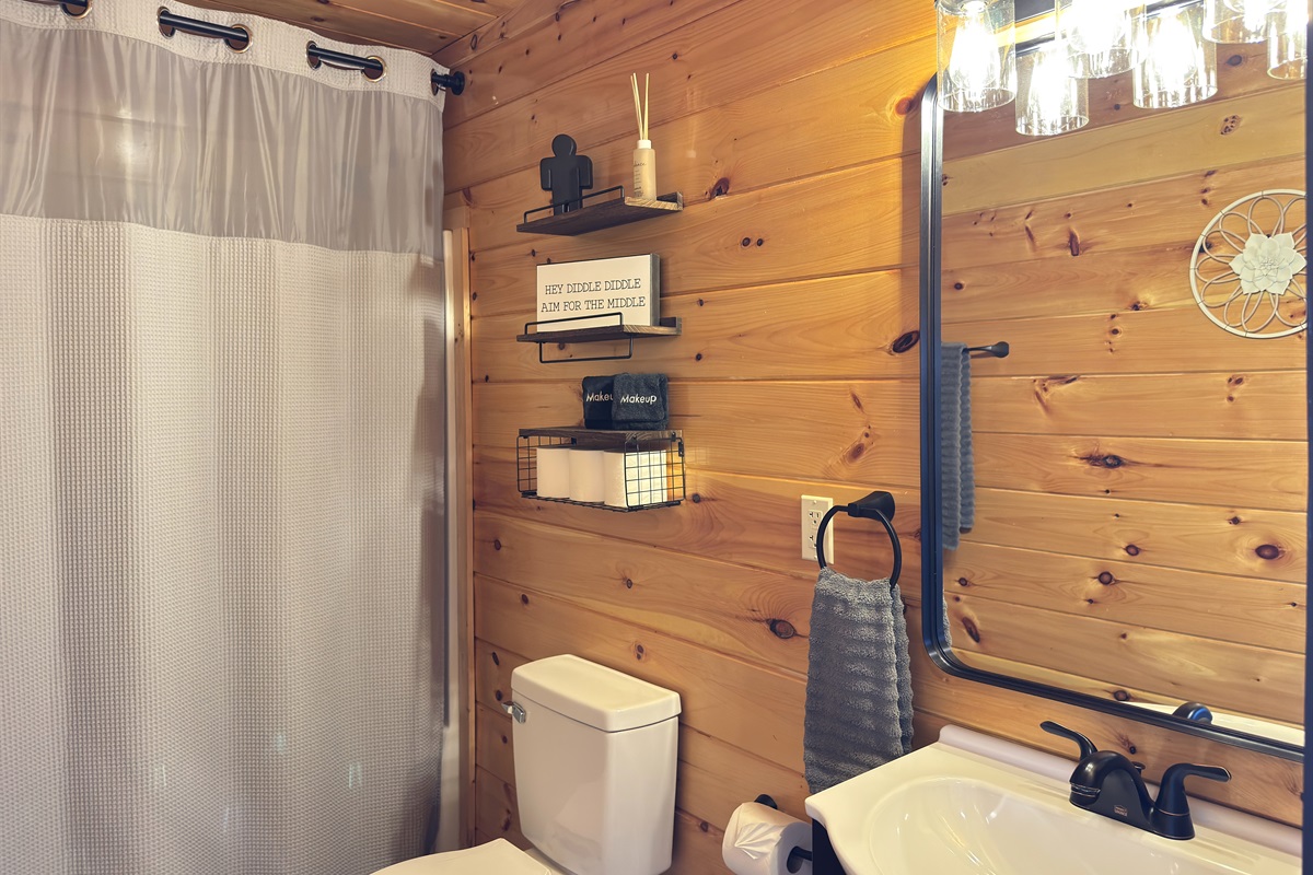 Upstairs hallway bathroom