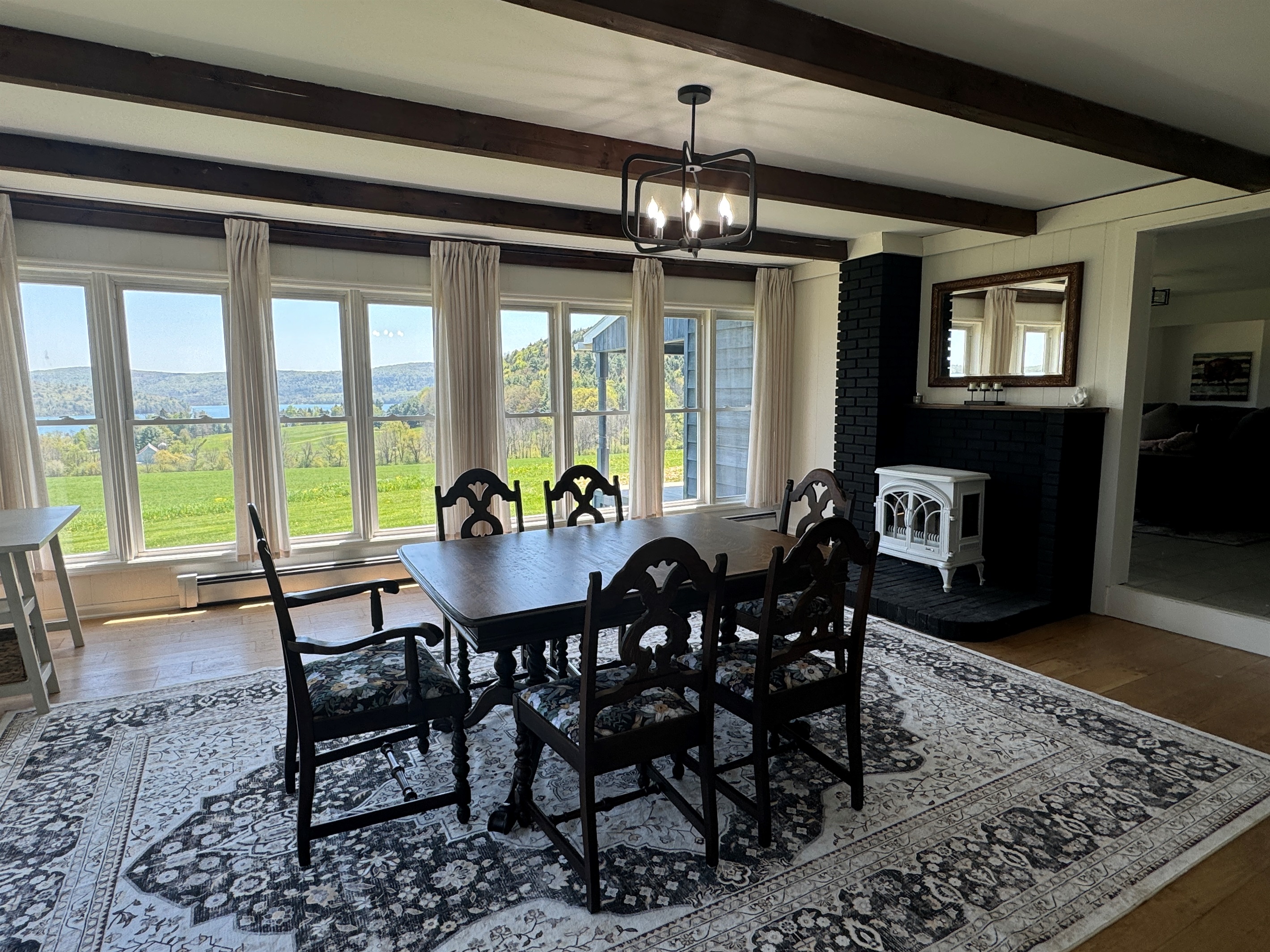 Dining room with outstanding views
