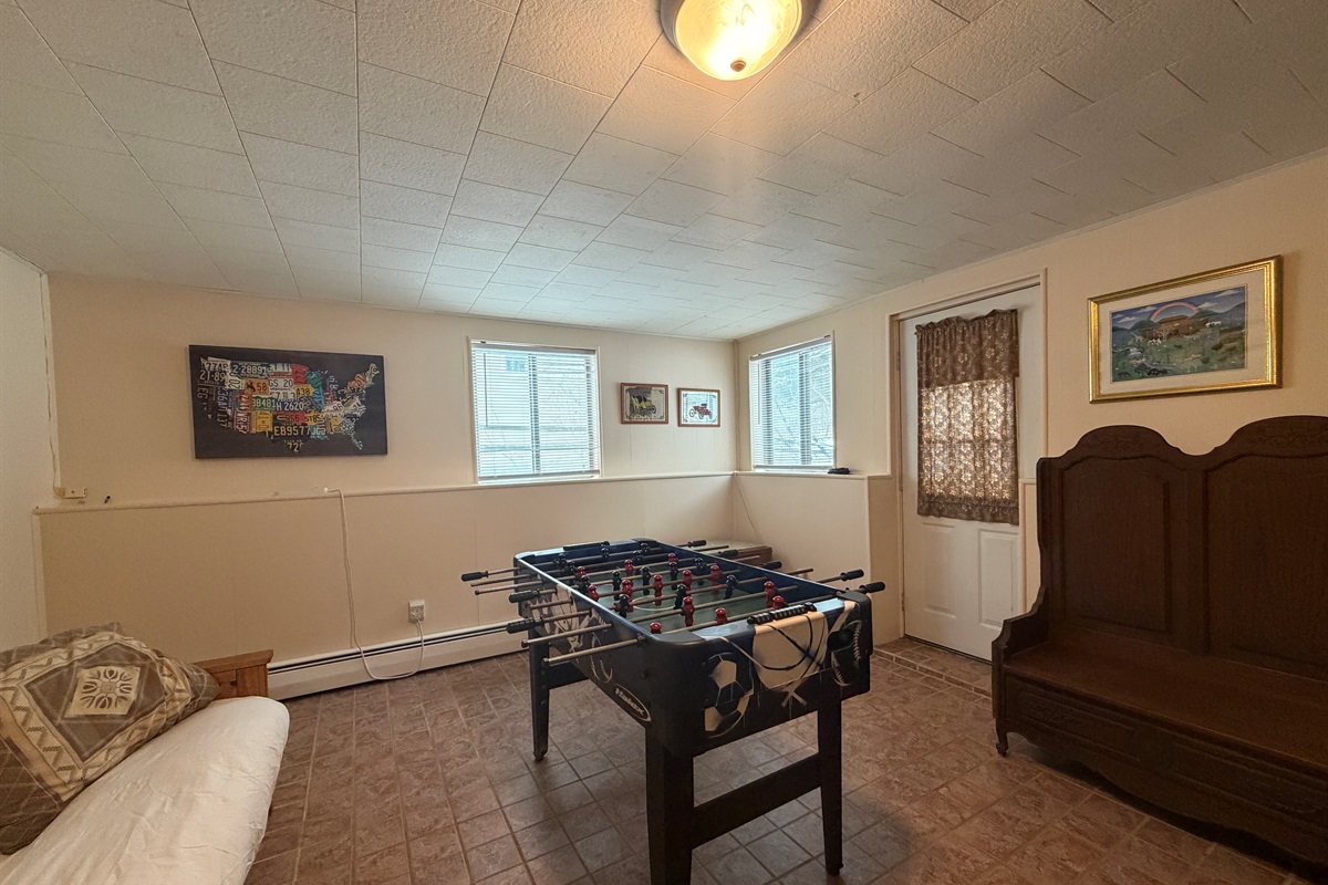 Lower level gameroom