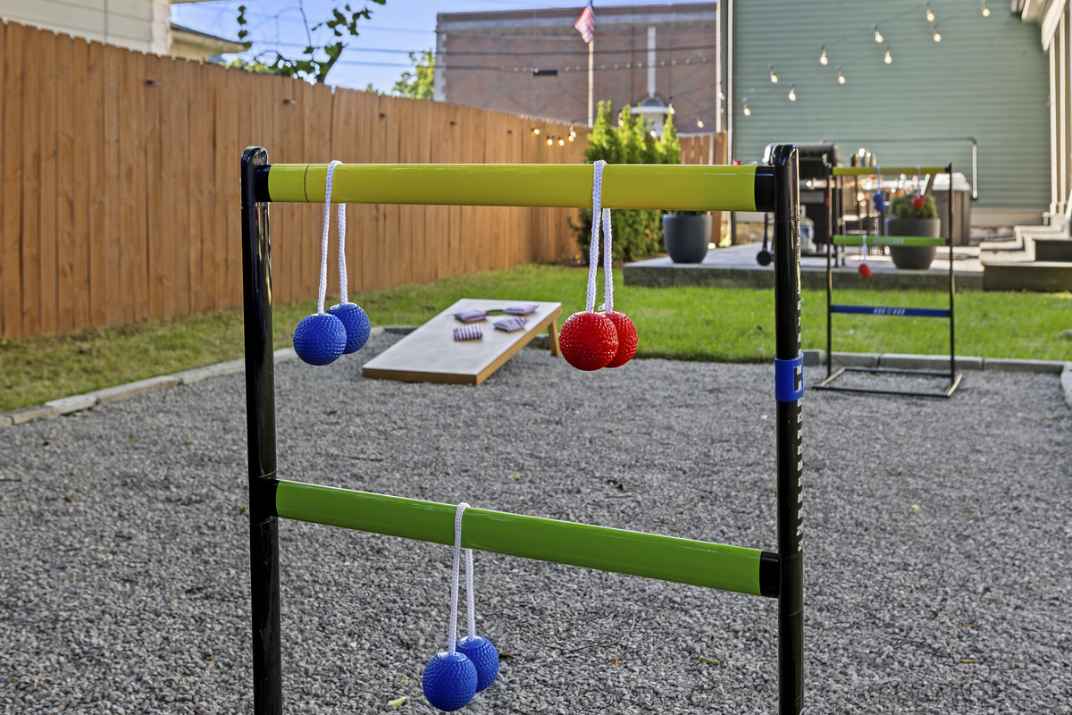 Set up the ladder toss and let the friendly rivalry begin, because backyard games always come before the fire pit.
