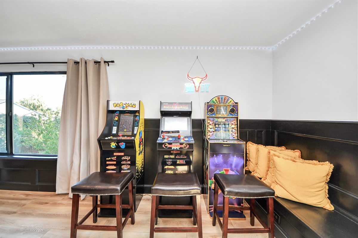 3 recently added arcade games that have multiple games on them to ensure your kiddos do not get bored!