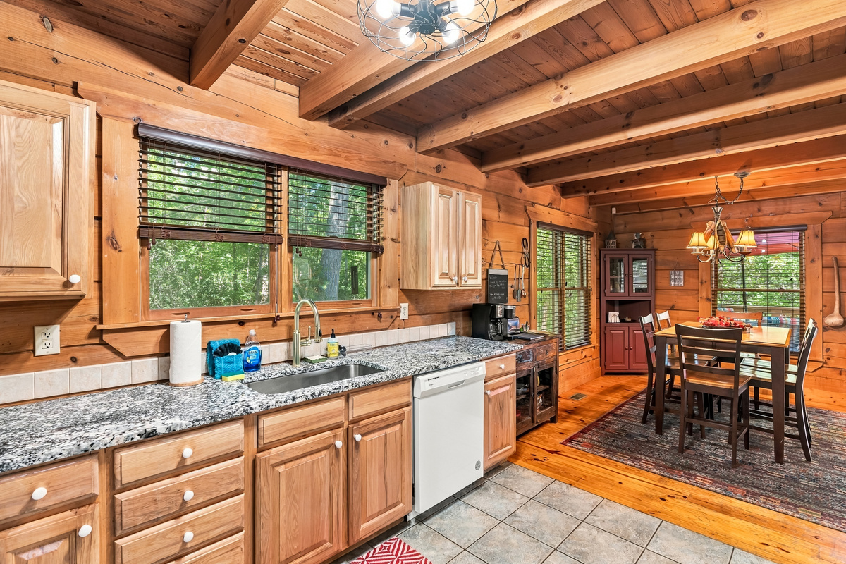 Open Kitchen and Dining Room