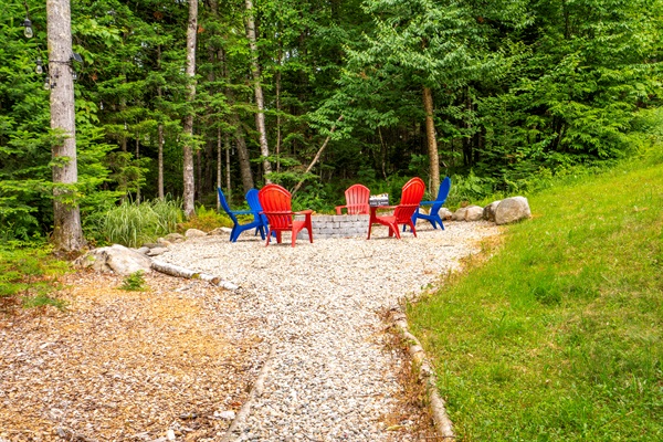 End the day with a cozy fire under the stars
