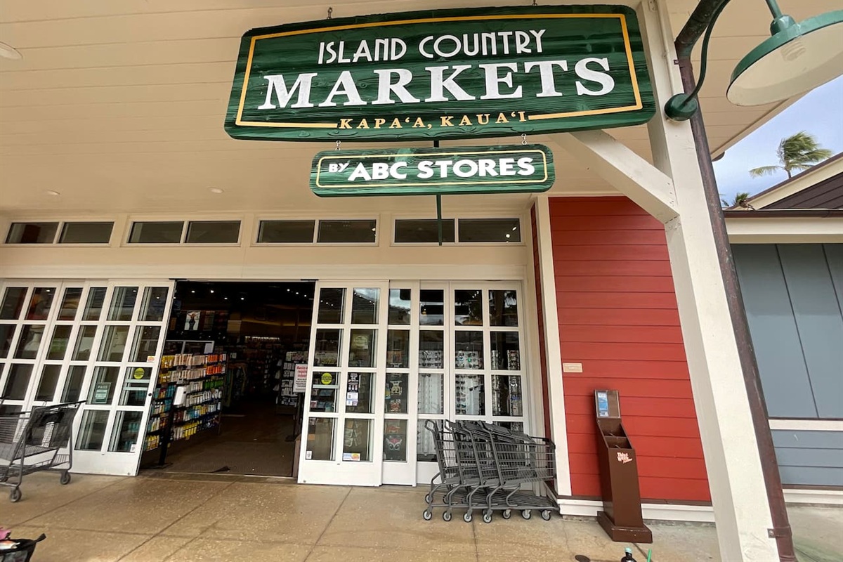 Island Country Markets (ABC Store) across the street from Islander on the Beach