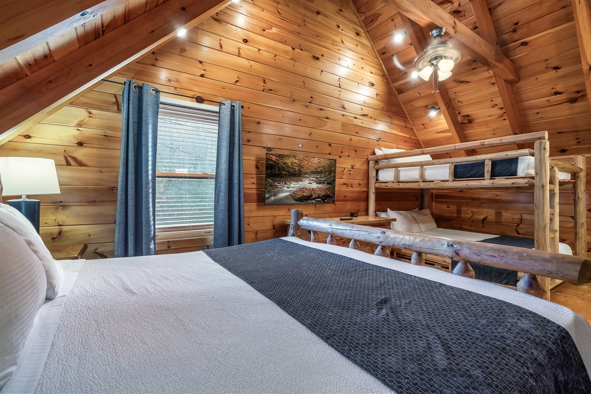 Comfortable bedroom perfect for guests or family