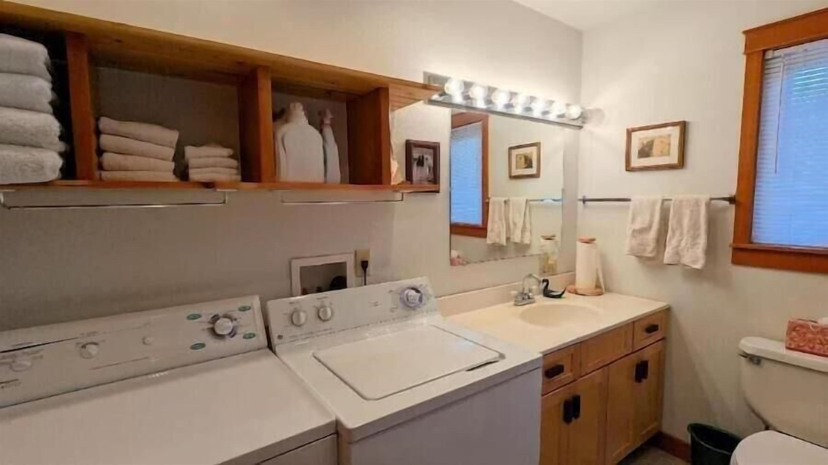 main floor bathroom & Laundry