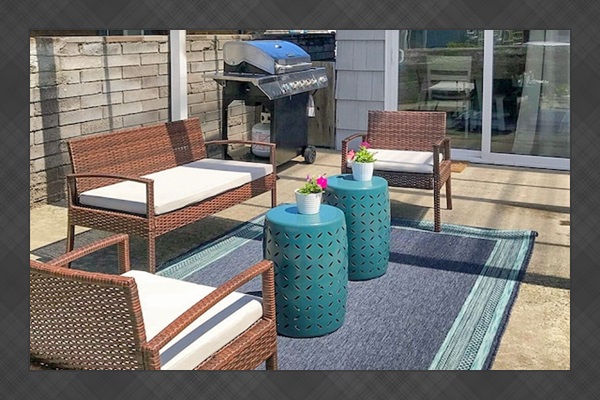 Lounge on our back patio or grill on the BBQ.