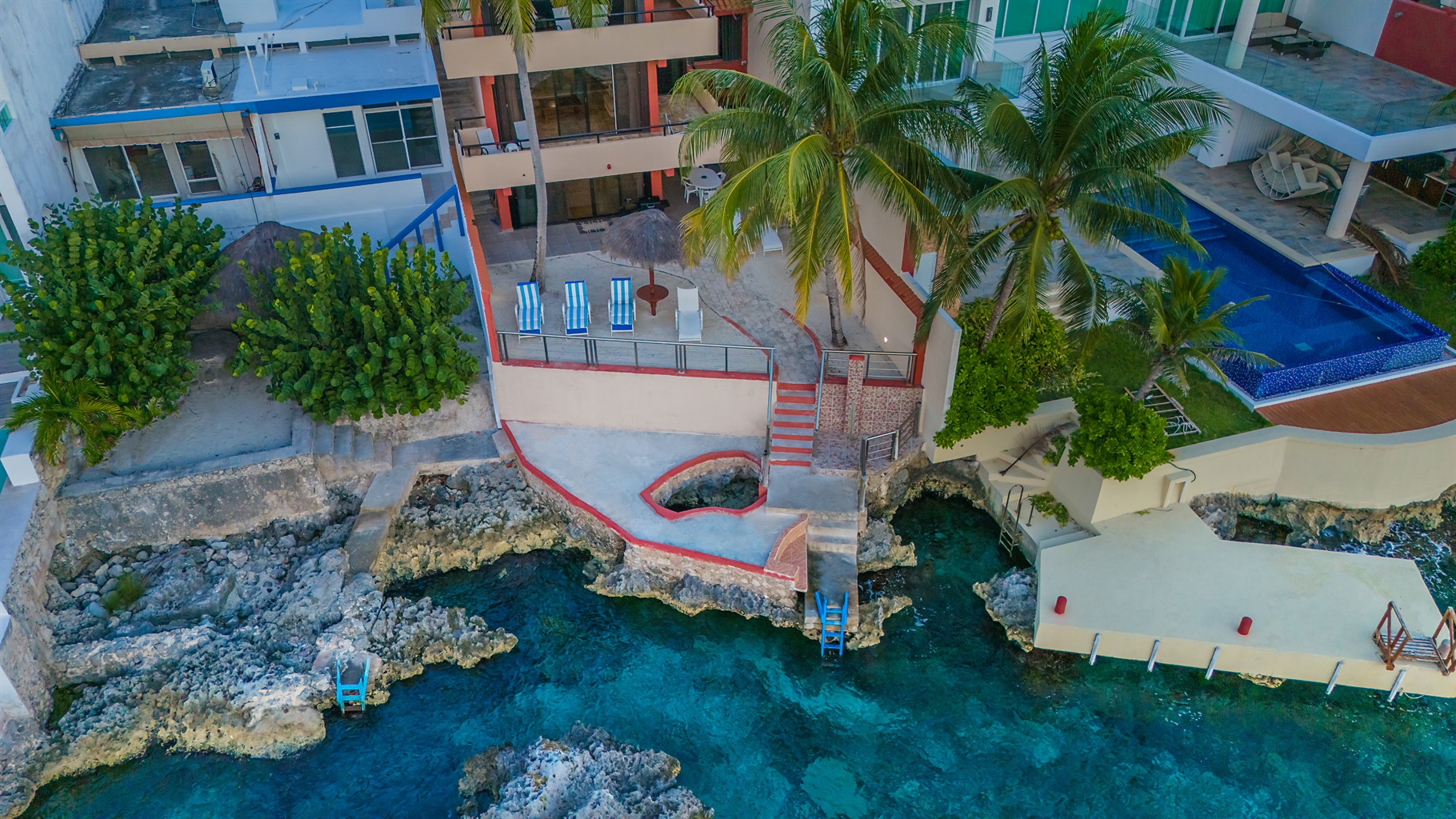 View of Villa from Ocean