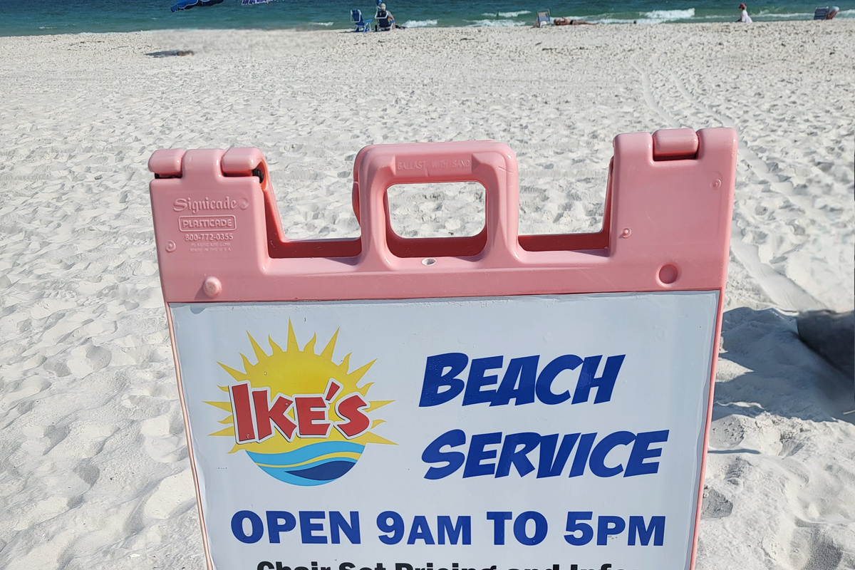 Ike's Beach Service provides beach service as well as extra parking located directly across the street from Oceania