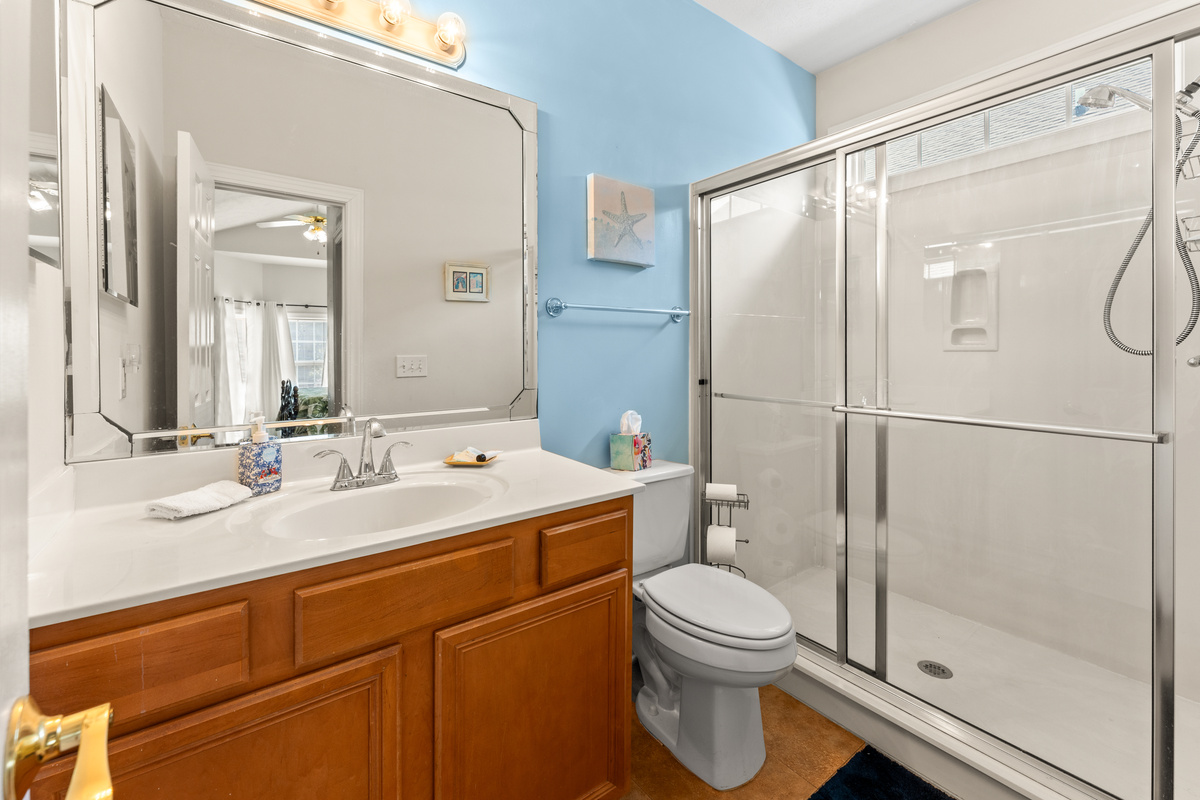 Main Bathroom - private en-suite and walk in shower
