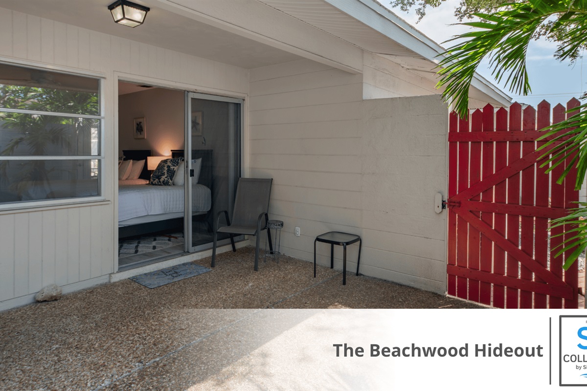 Gated Patio off Guest w/Laundry