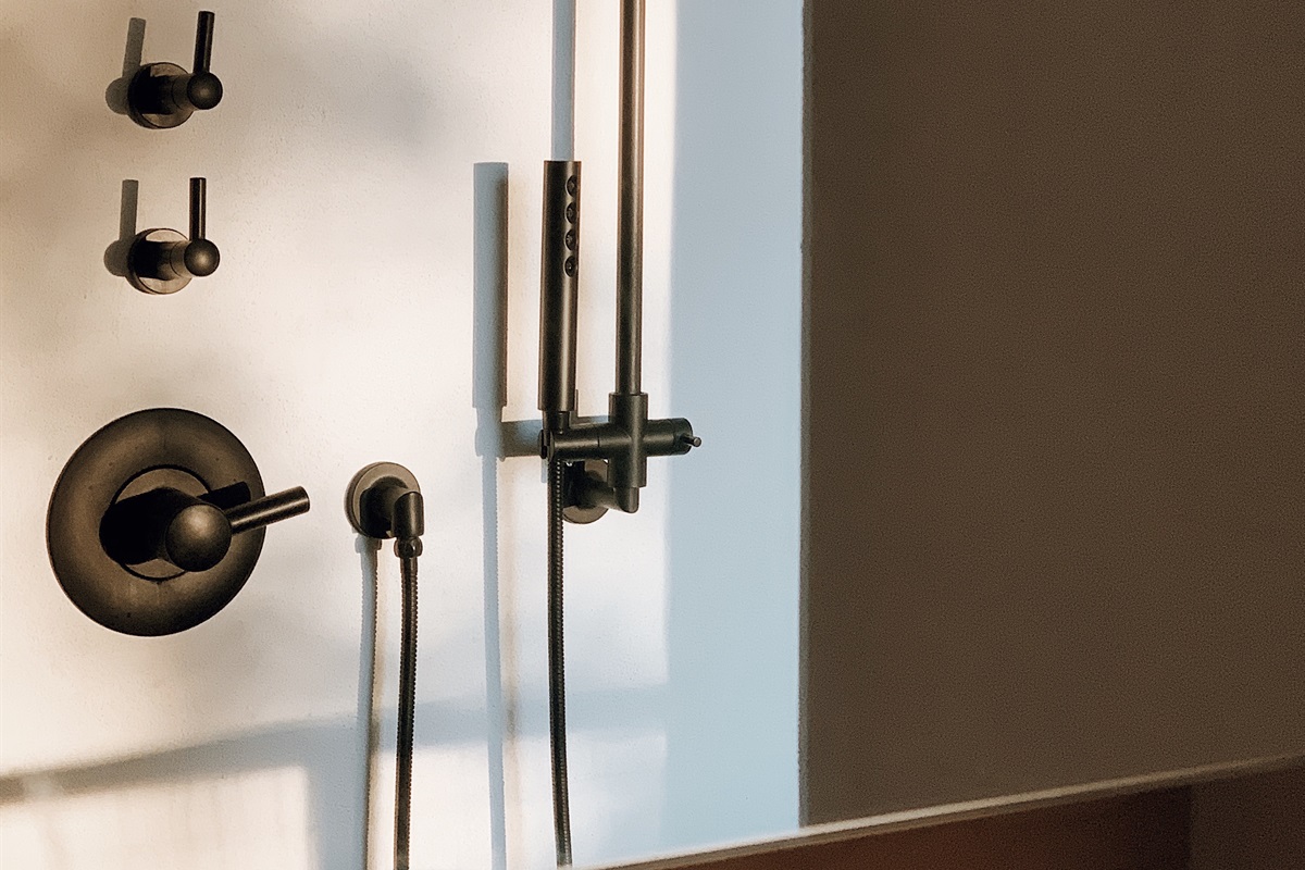 Jason Wu / Brizo shower fixtures.