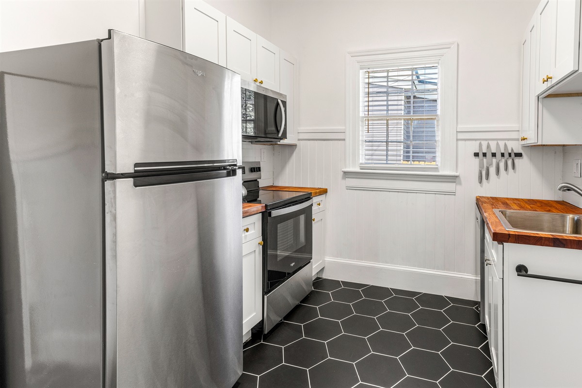 Kitchen with new appliances