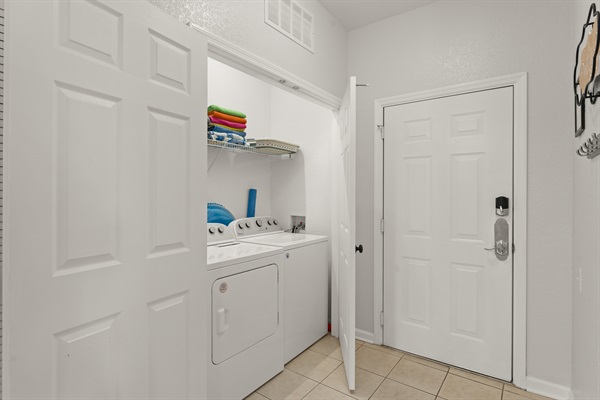 New washer and dryer