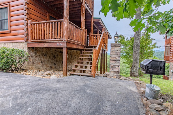 Stair access to the main porch.
