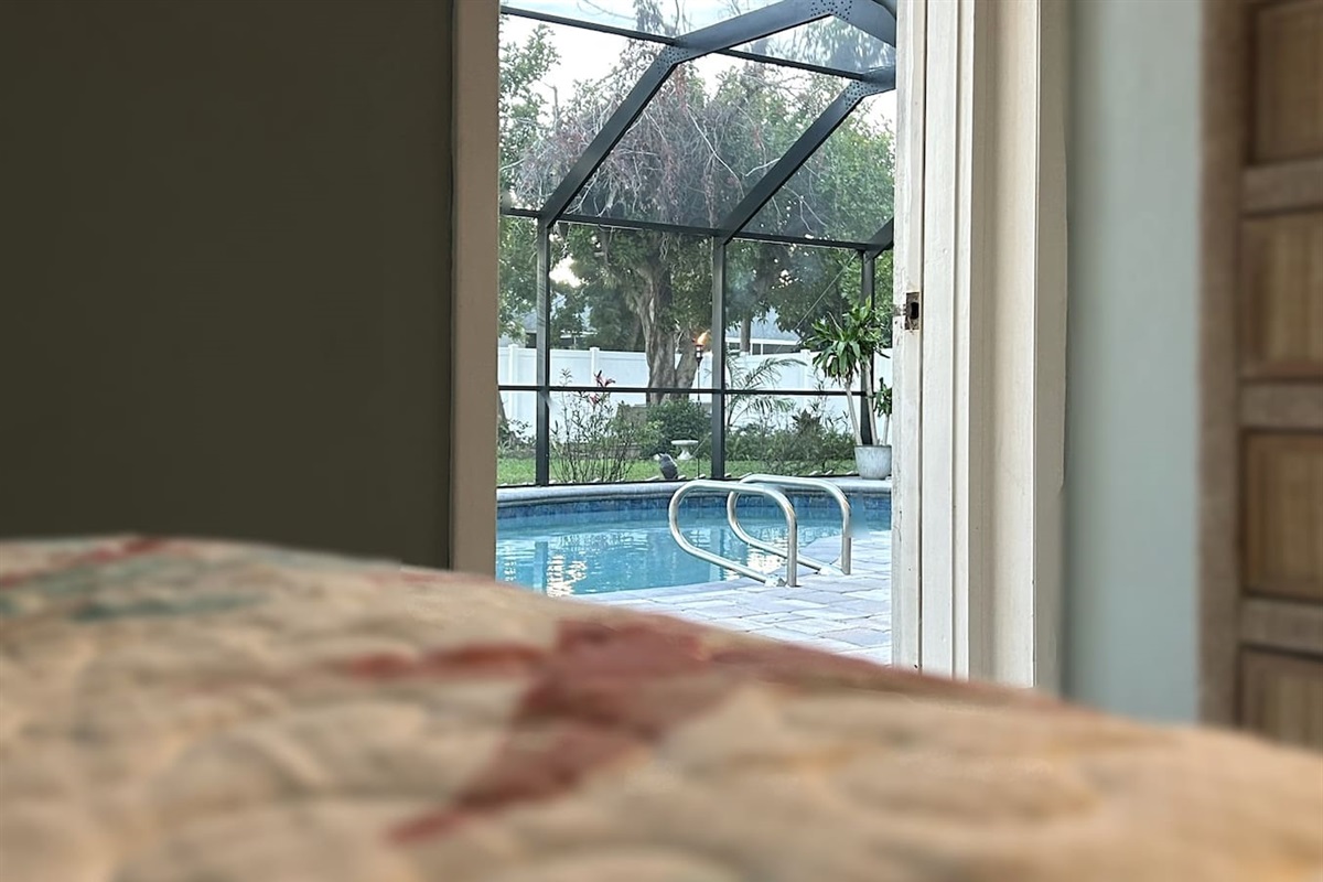 View from Master Bedroom Bed