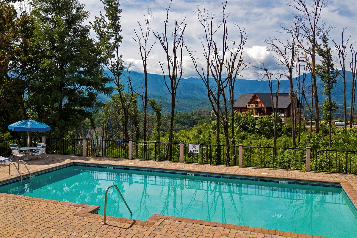 1 of 3 community pools you have access to as a guest of the Hideaway Lodge!