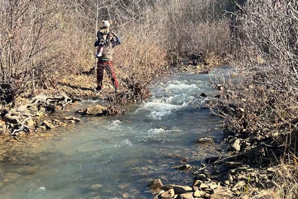 Explore the Little River on foot—clear water, peaceful banks, and total privacy.