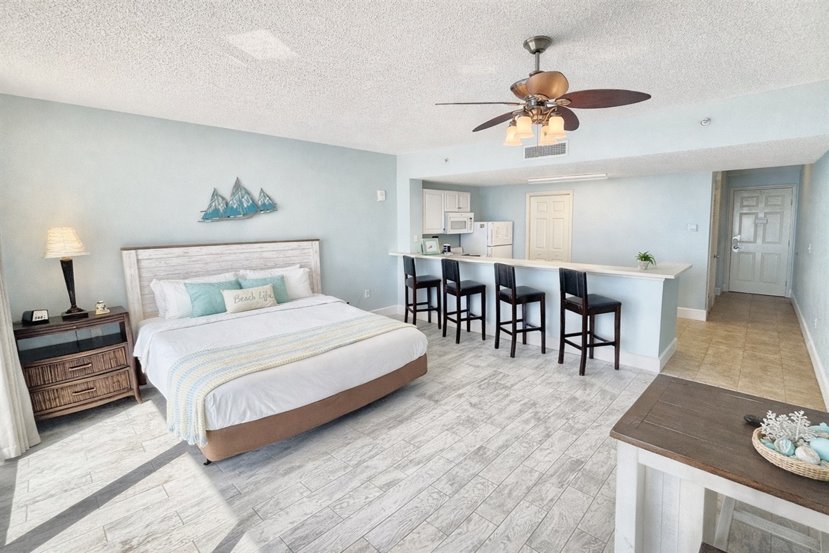 Studio with a very spacious feel