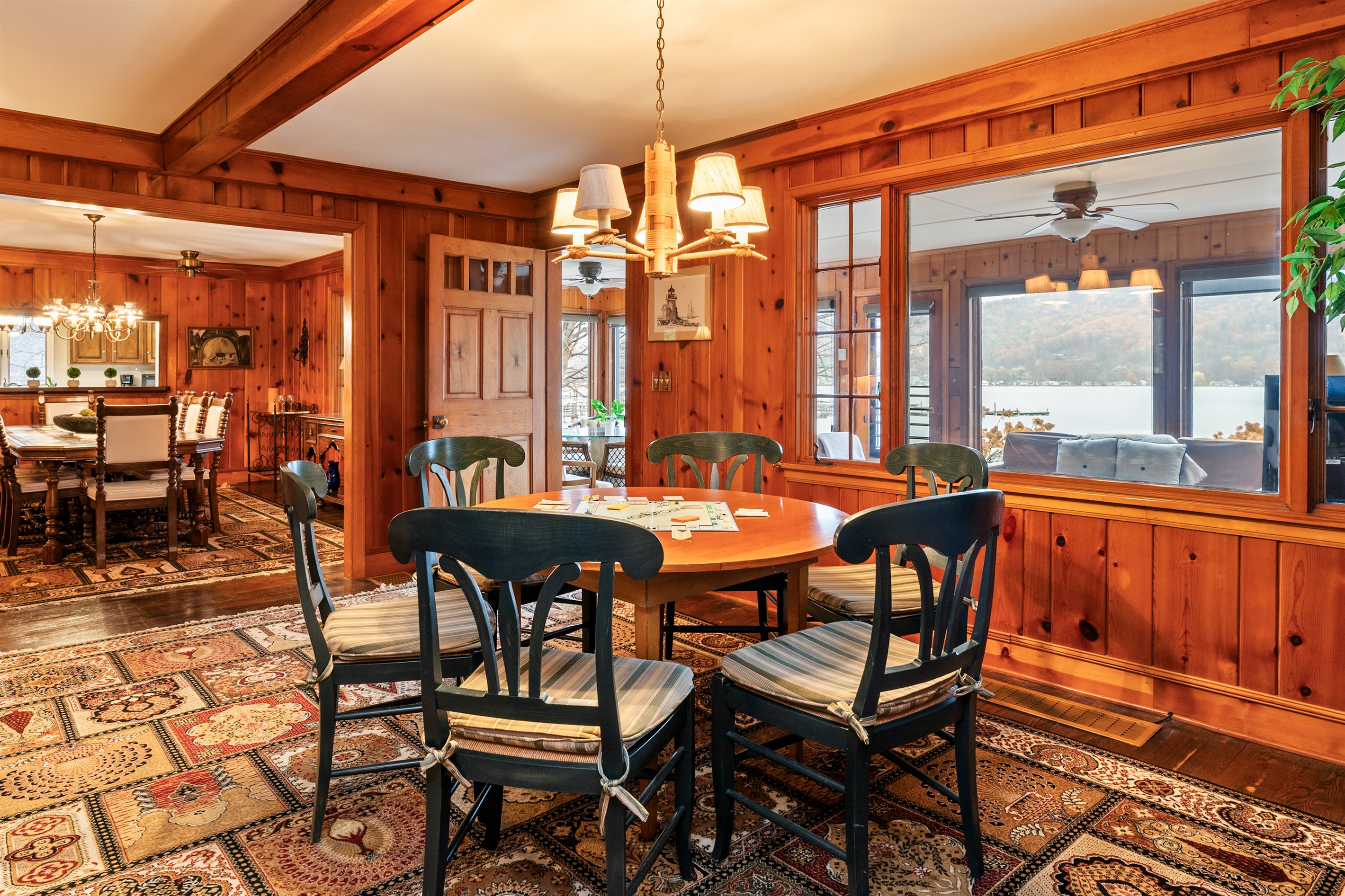 Relax and unwind in the open living room area and connect with family- main house