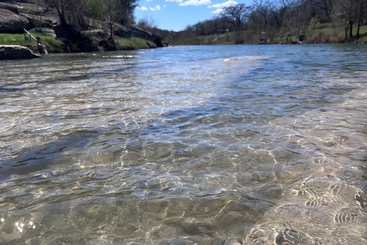 Crystal clear waters...