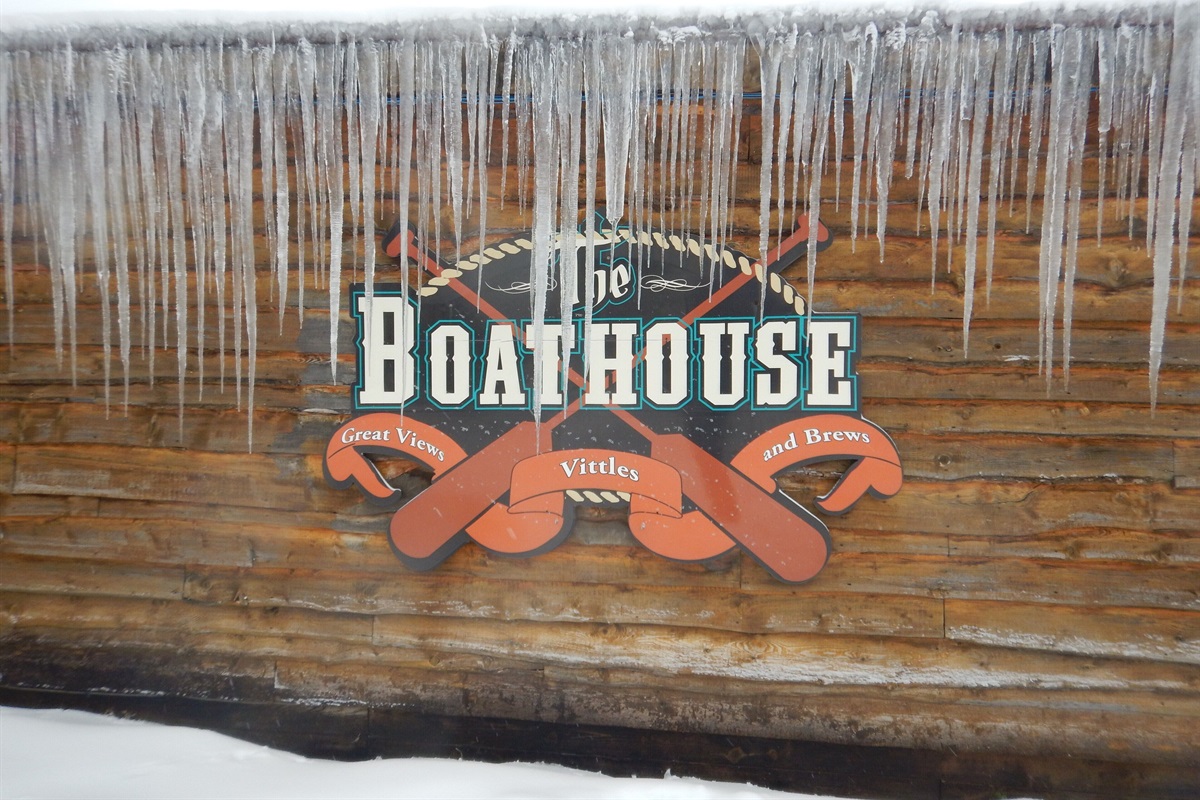 The Boathouse is right at the bottom of the Ballhooter Lift.  Perfect for lunch.