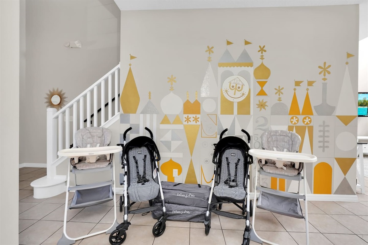 Have little kids? Pack light! We have these baby gear available with your stay! (2 high chairs, 2 strollers, 2 pack-n-play cribs)