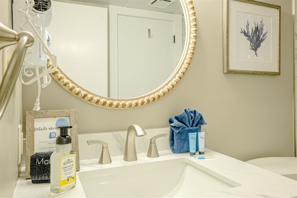 Remodeled second bathroom with tub/shower combo