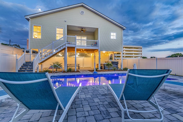 Experience the epitome of relaxation with our captivating swimming pool and inviting fire pit. Whether you're cooling off with a refreshing dip or cozying up by the fire's warmth, every moment promises luxury. Welcome to your personal oasis