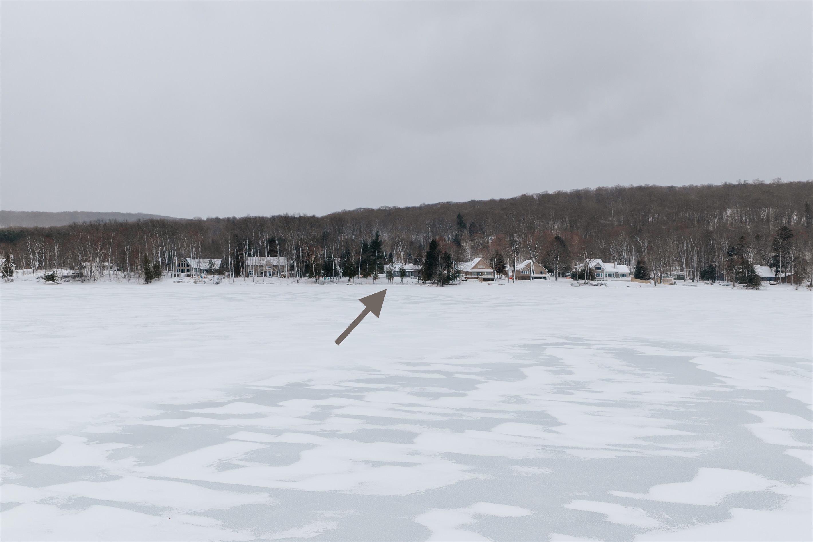 Aerial view of the water